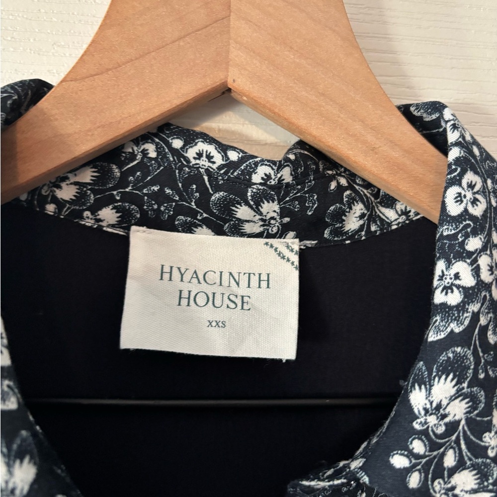 Hyacinth house navy floral miller maxi shirt dress - Picture 2 of 10